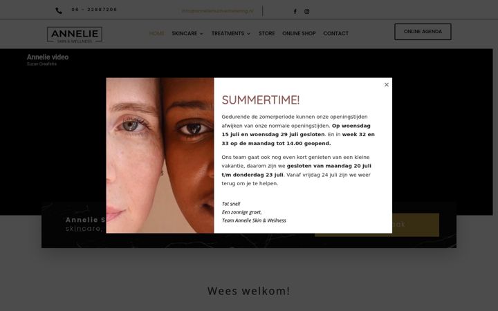 Screenshot of anneliehuidverbetering.nl