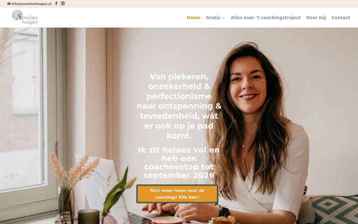 Screenshot of annelienhospes.nl