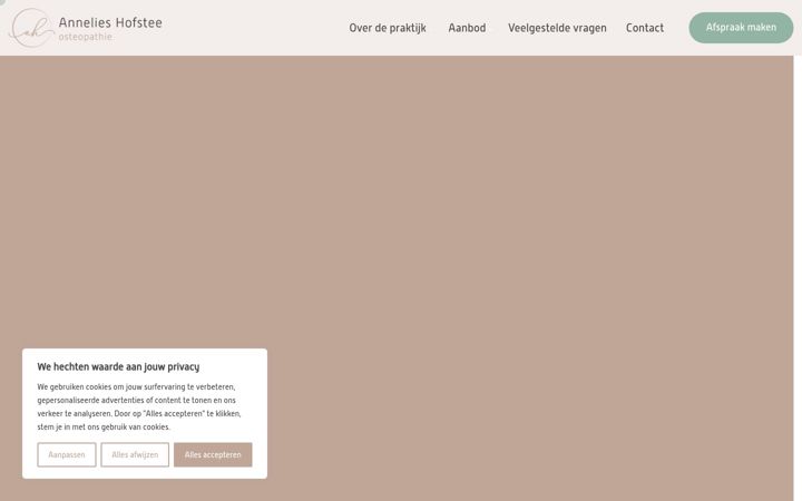 Screenshot von annelieshofstee.nl