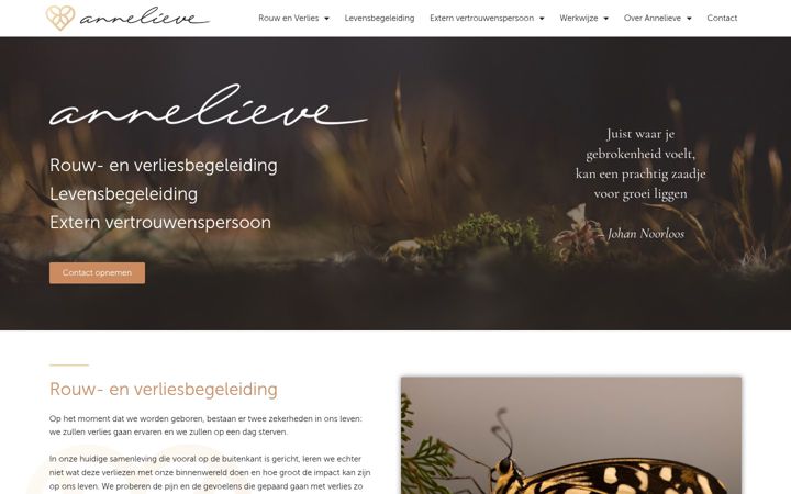 Screenshot of annelieve.nl