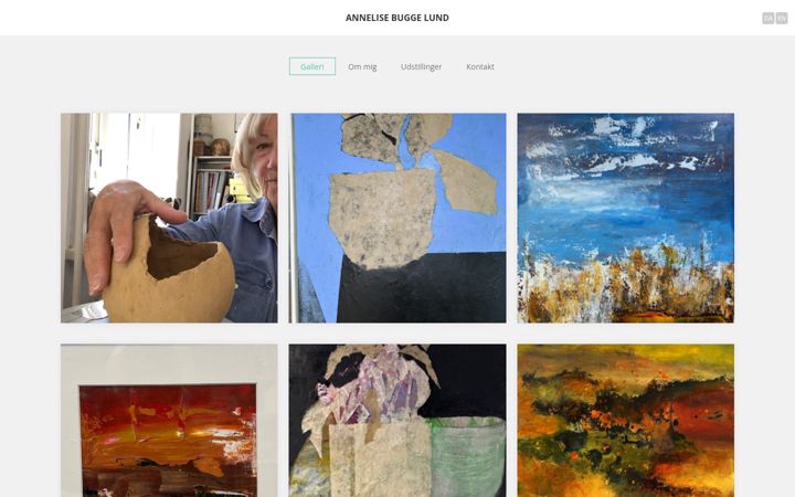Screenshot of annelisebuggelund.dk