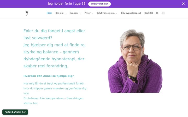 Екранна снимка на annelisedahl.dk