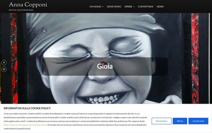 Screenshot of annellacopponiart.it