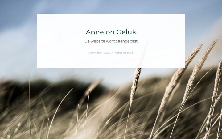 Screenshot of annelongeluk.nl