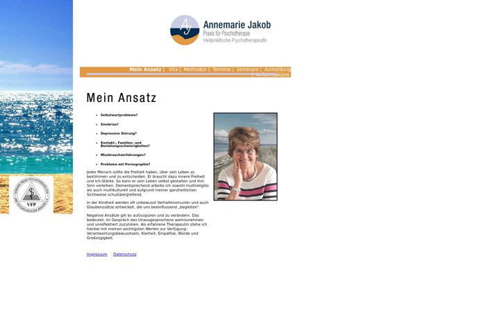 Screenshot of annemarie-jakob.de