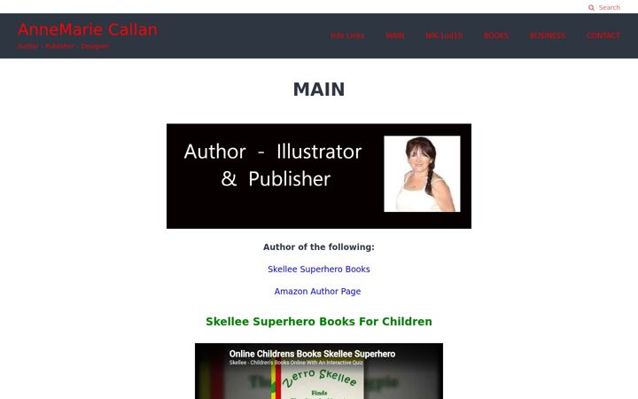 Screenshot of annemariecallan.com