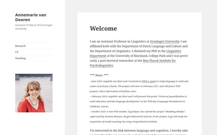 Screenshot von annemarievandooren.com