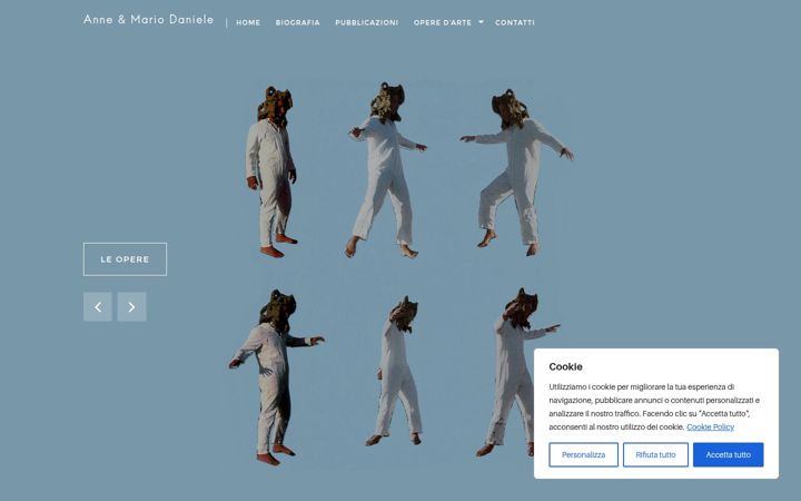 Screenshot of annemariodaniele.com