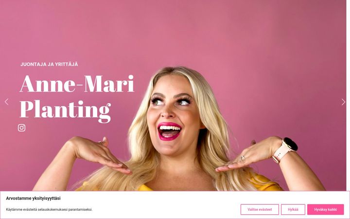 Screenshot of annemariplanting.fi