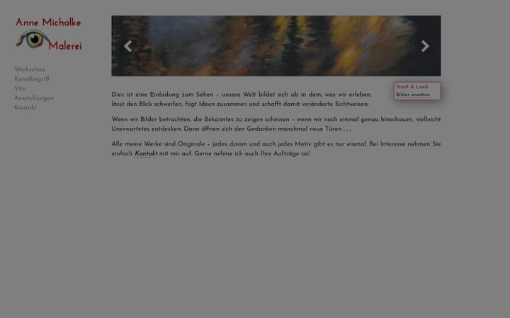 Screenshot von annemichalke.com