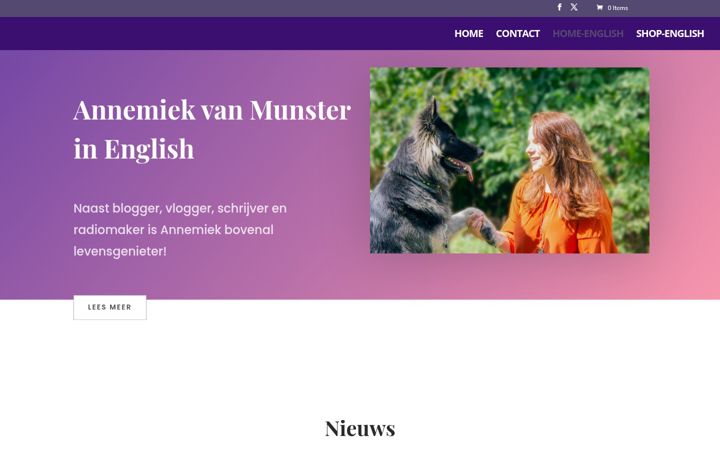 Screenshot of annemiekvanmunster.nl