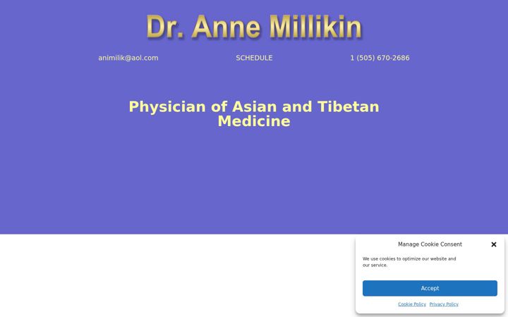 Screenshot von annemillikin.com