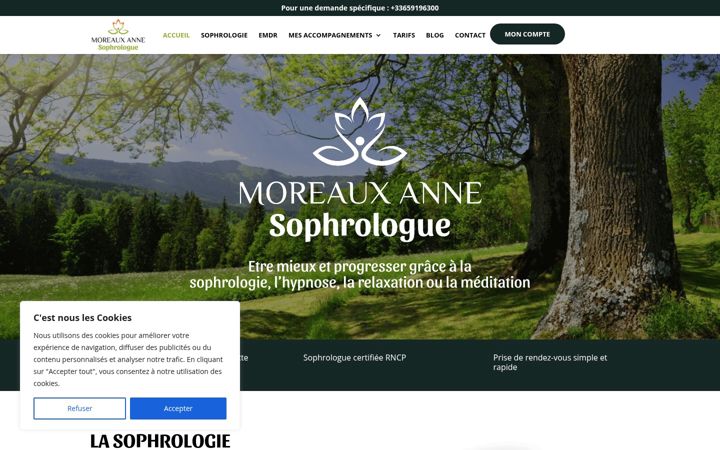 Screenshot von annemoreaux-sophrologie.com