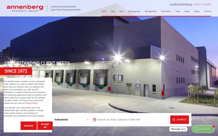 Ekrano kopija annenberg.co.za