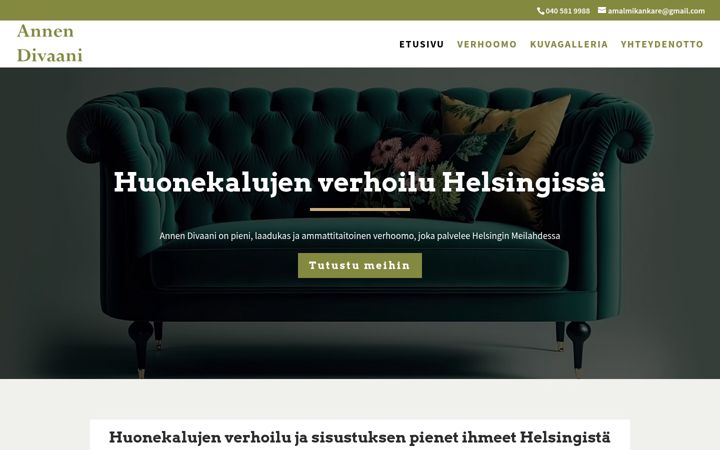 Skærmbillede af annendivaani.fi
