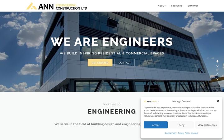 Zrzut ekranu annengineering.co.uk