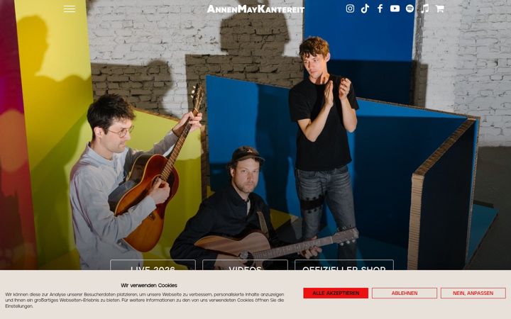 Screenshot of annenmaykantereit.com