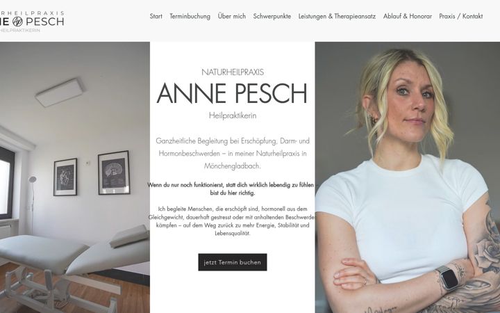 Screenshot of annepesch.de