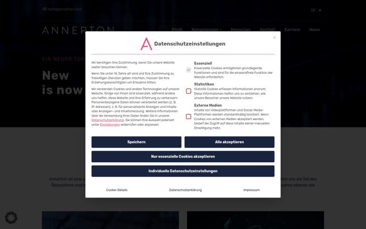 Screenshot of annerton.com