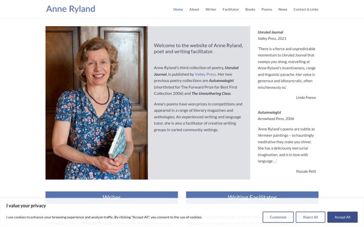 Screenshot of anneryland.co.uk