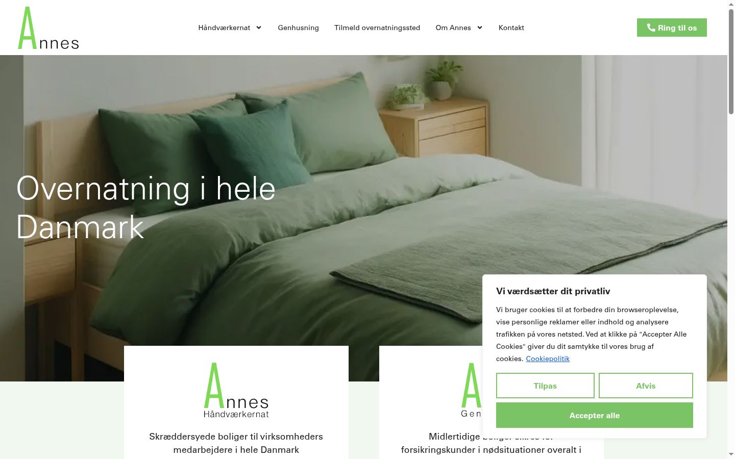 Screenshot van de toestemmingsbanner zoals getoond vóór enige interactie