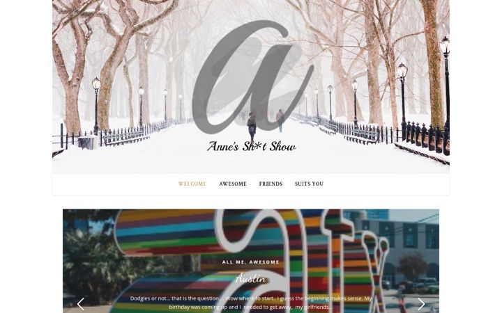 Screenshot of anneshitshow.com