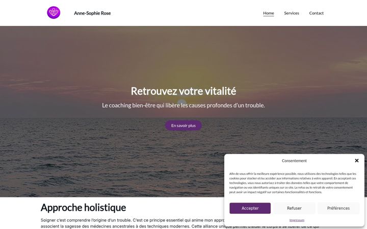 Screenshot of annesophie-rose.com