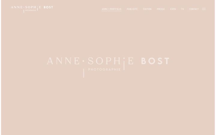 Screenshot of annesophiebost.fr