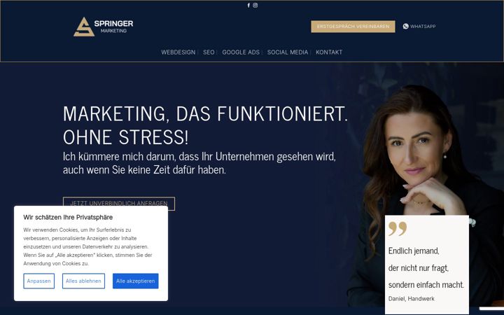 Screenshot of annespringer.de