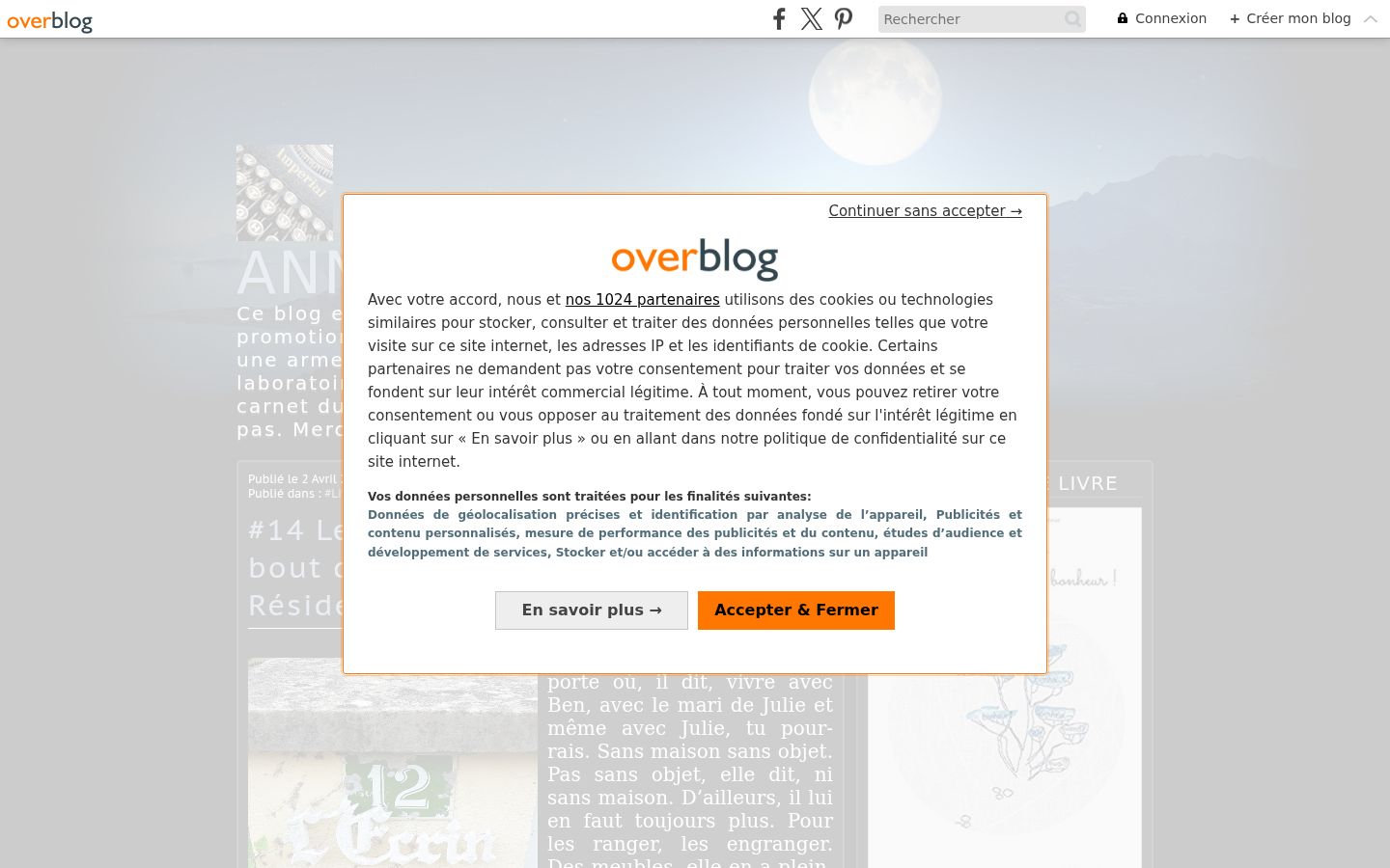 Screenshot des Einwilligungsbanners vor jeglicher Interaktion