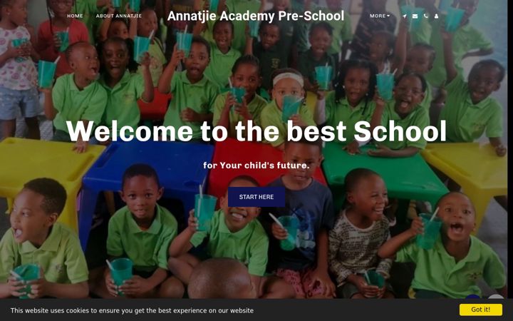 Ekrano kopija annetjieacademy.co.za