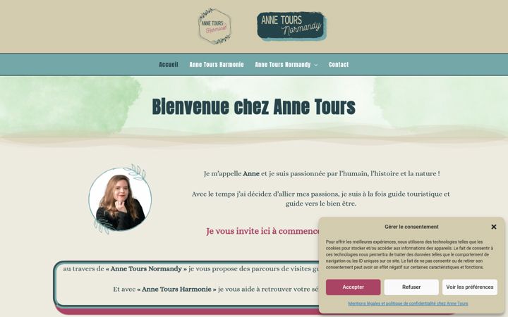 Screenshot von annetoursnormandy.com
