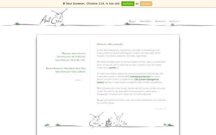 Screenshot of annett-grauel.de