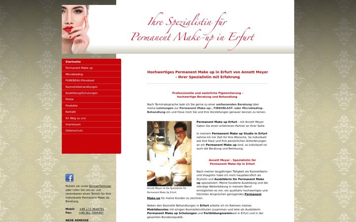 Screenshot ta' annett-meyer.de