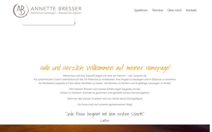 Screenshot of annette-bresser.de