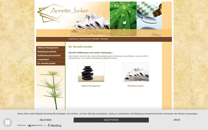 Screenshot of annette-junker.de