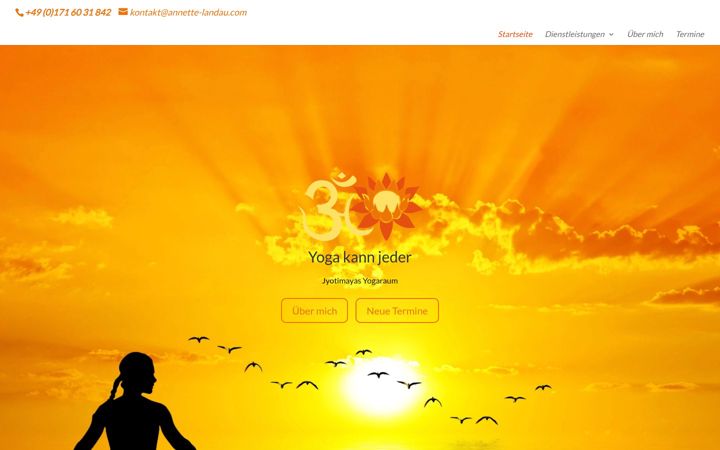 Screenshot of annette-landau.com