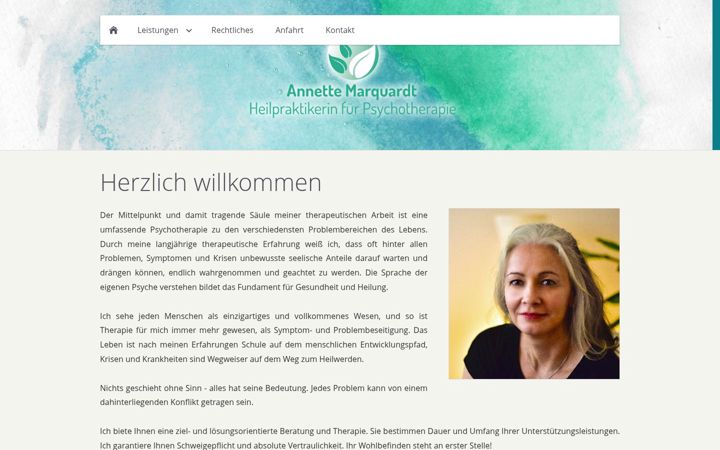 Screenshot of annette-marquardt.de