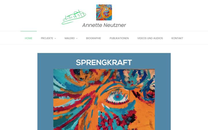 Screenshot of annette-neutzner.at