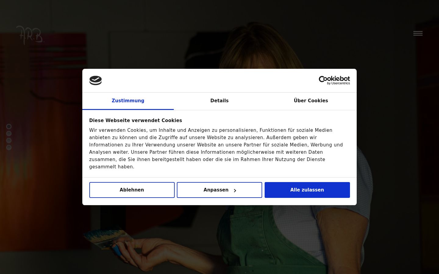 Screenshot του banner συγκατάθεσης που εμφανίστηκε πριν από οποιαδήποτε αλληλεπίδραση