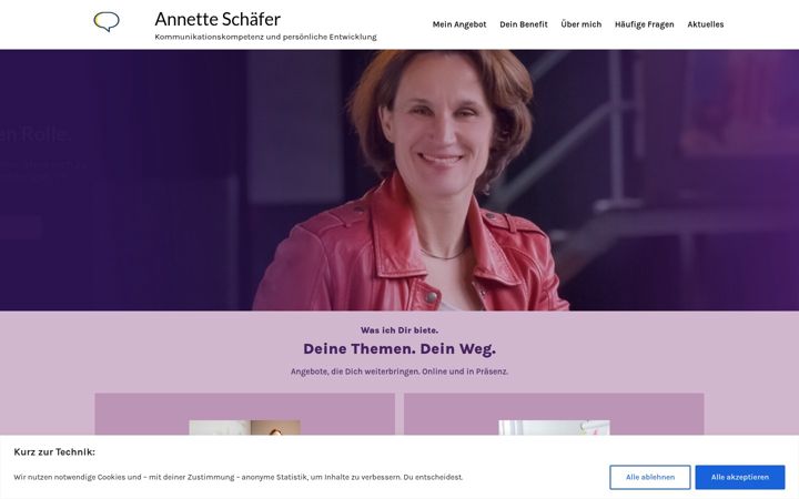 Zrzut ekranu annette-schaefer.com