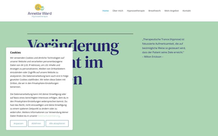 Screenshot of annette-ward.de
