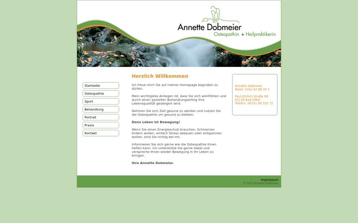 Snímek obrazovky annettedobmeier.de