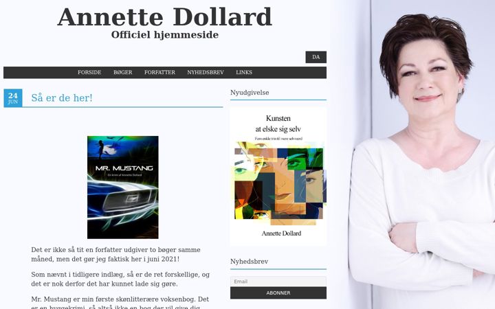 Screenshot of annettedollard.com