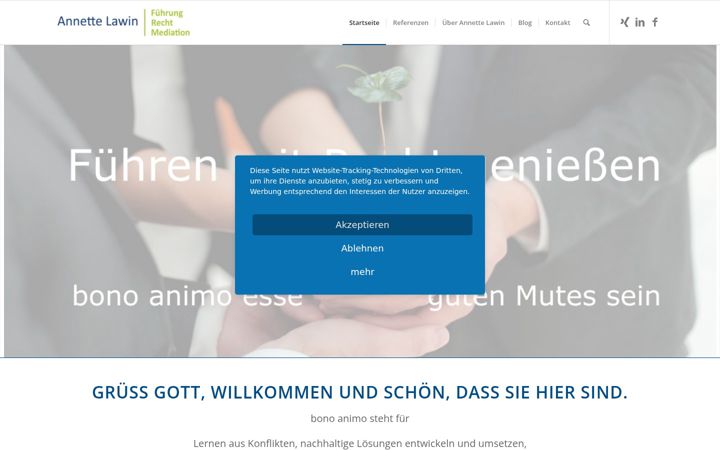 Screenshot ta' annettelawin.com