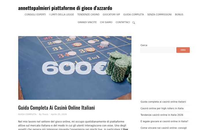 Snimka zaslona za annettepalmieri.it