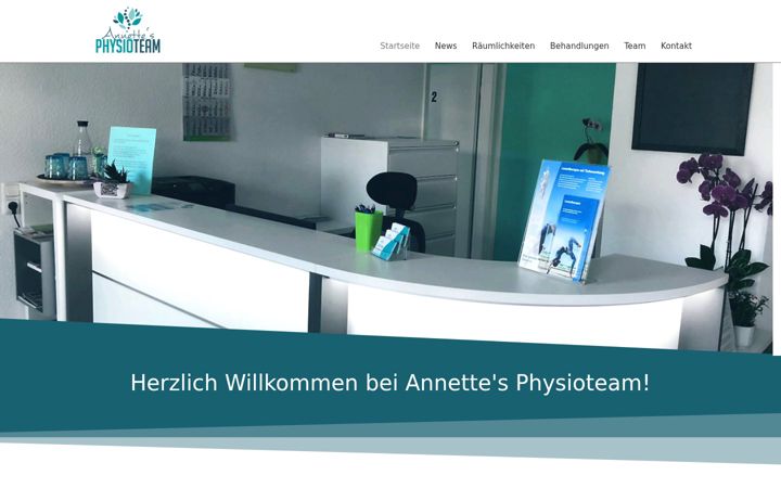 Screenshot of annettes-physioteam.de