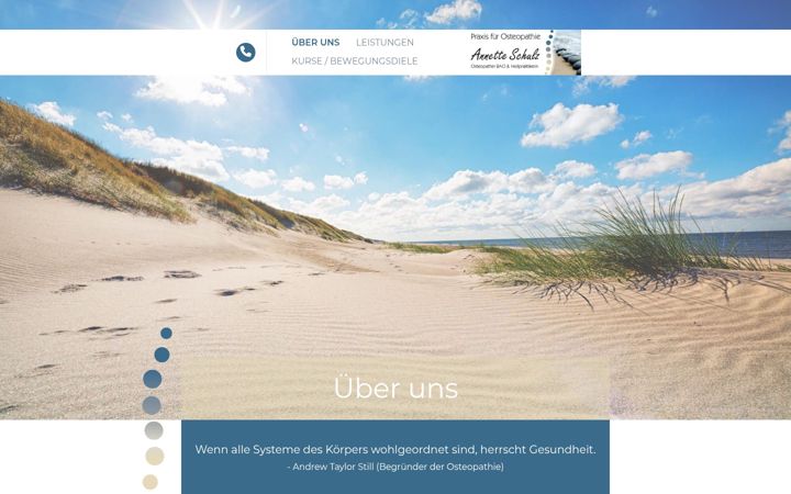 Screenshot of annetteschulz-osteopathie.de