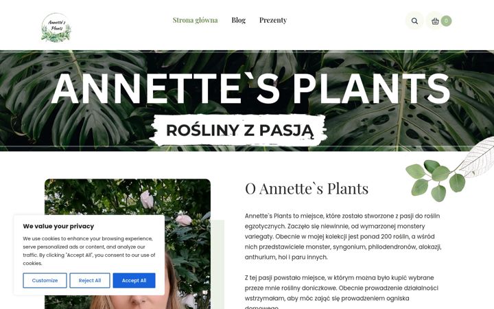 Screenshot von annettesplants.pl