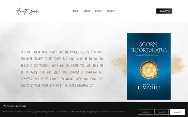 Screenshot of annetteumoru.com